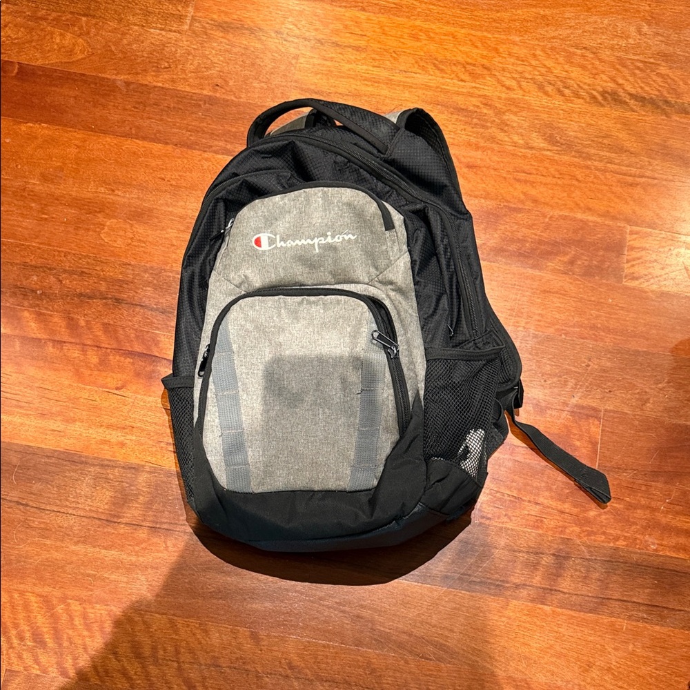 Champion Men's Black and Gray Backpack
